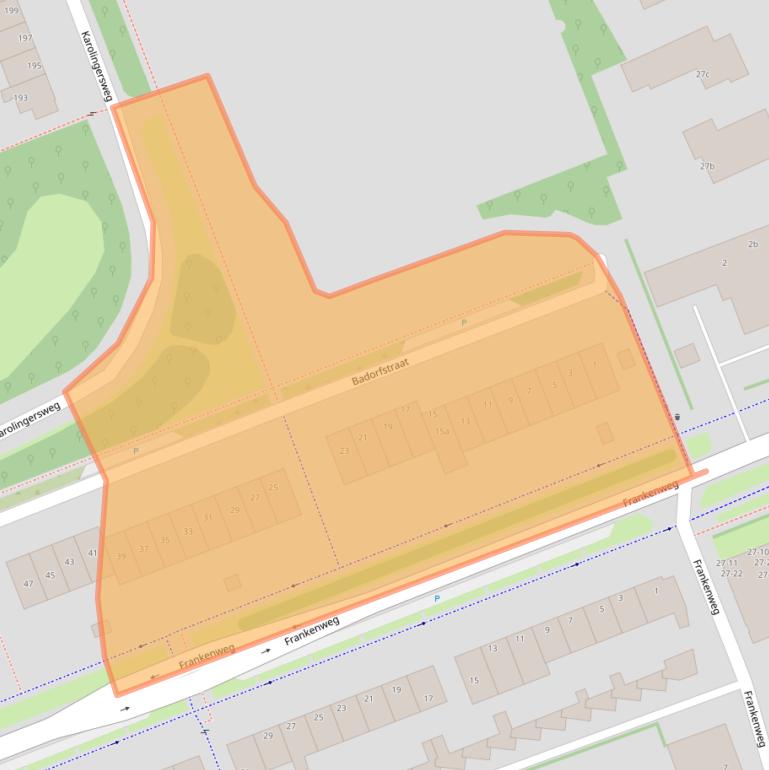 Kaart van postcodegebied 3962CB.