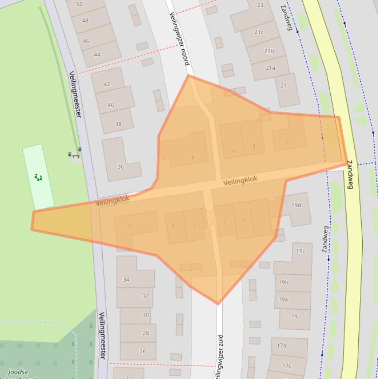 Kaart van postcodegebied 3962CT.