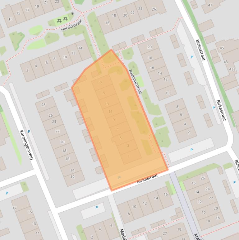 Kaart van postcodegebied 3962DB.
