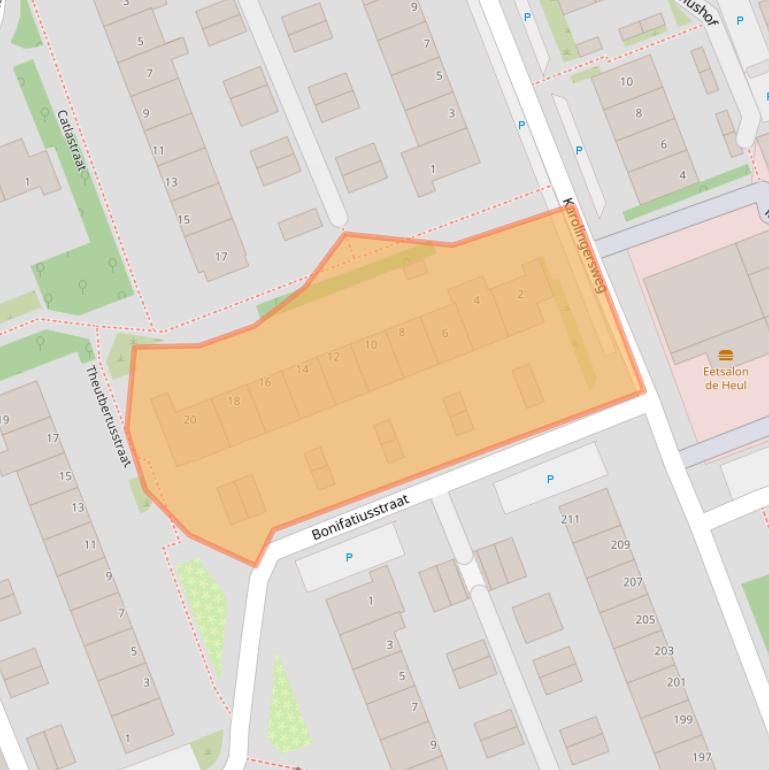 Kaart van postcodegebied 3962DK.