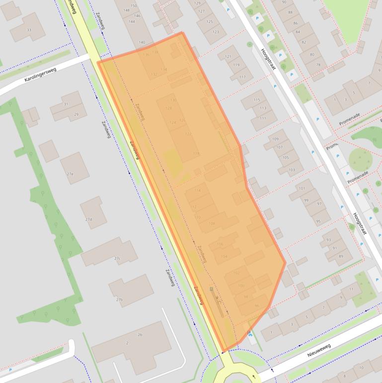 Kaart van postcodegebied 3962EE.