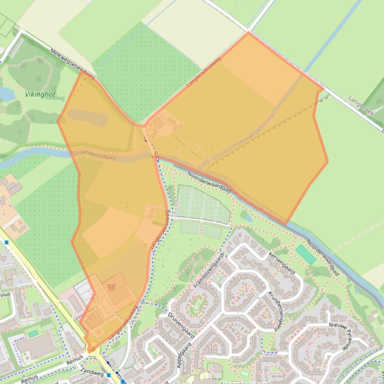 Kaart van postcodegebied 3962EH.