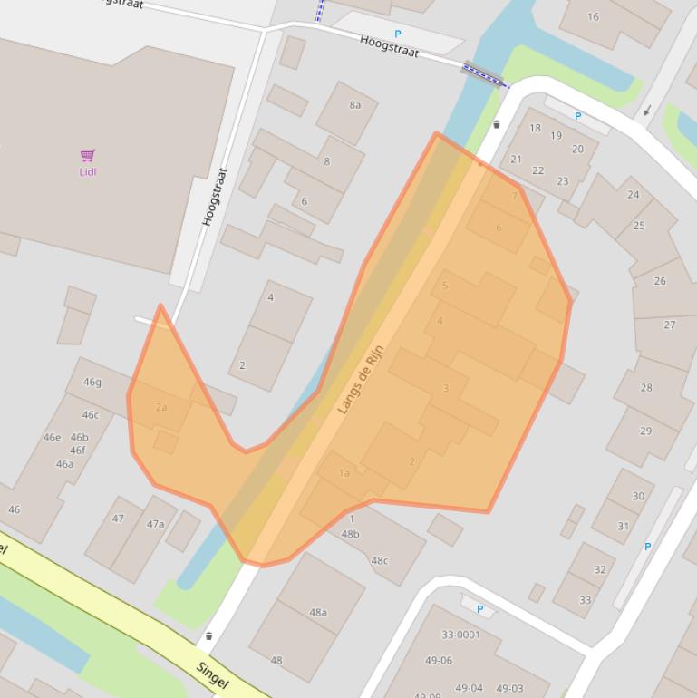 Kaart van postcodegebied 3962EJ.