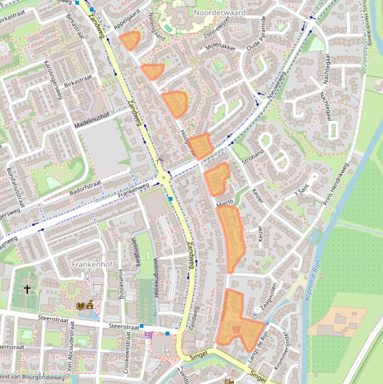 Kaart van postcodegebied 3962ES.