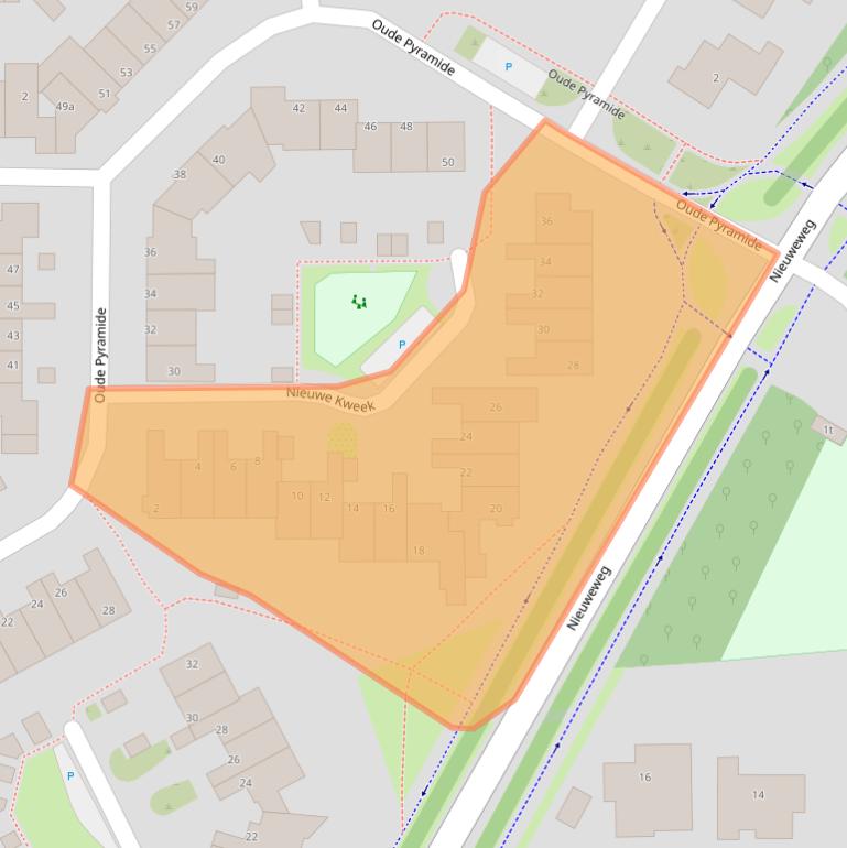 Kaart van postcodegebied 3962HR.