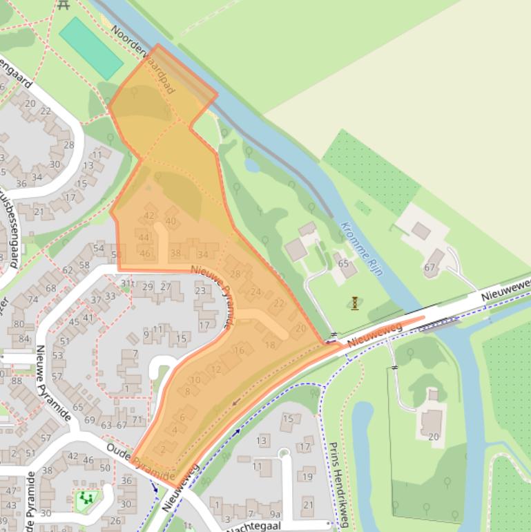 Kaart van postcodegebied 3962HV.