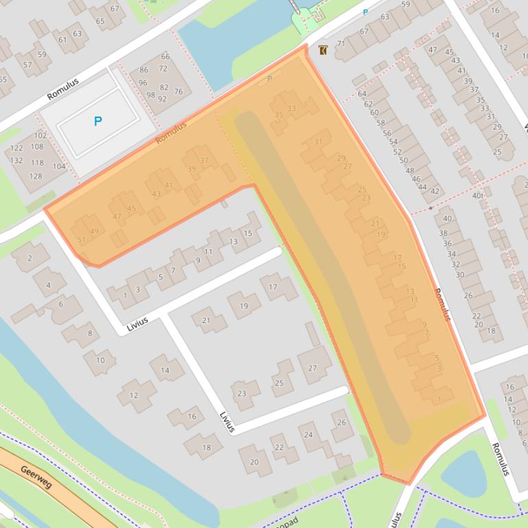 Kaart van postcodegebied 3962KA.