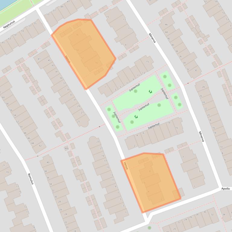 Kaart van postcodegebied 3962KJ.