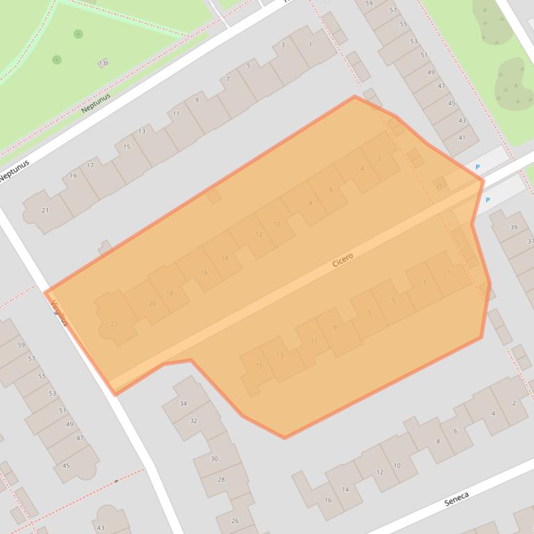 Kaart van postcodegebied 3962KP.