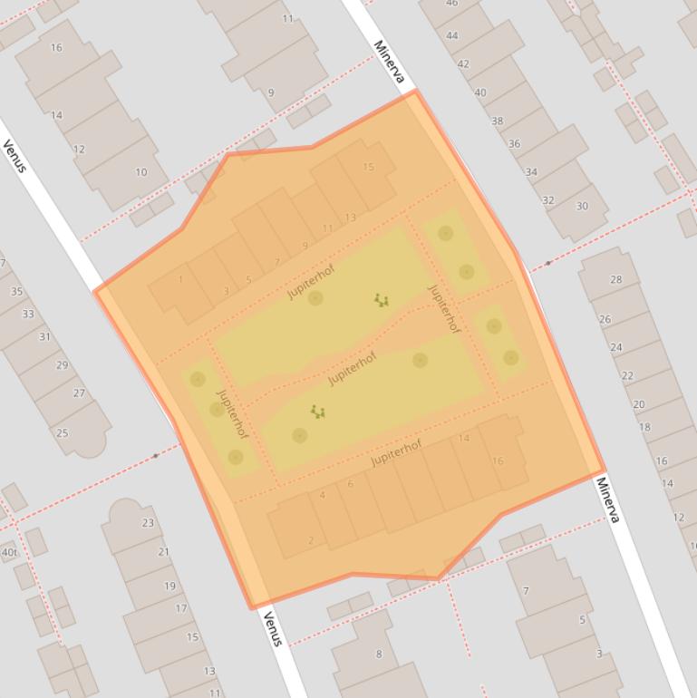 Kaart van postcodegebied 3962KV.