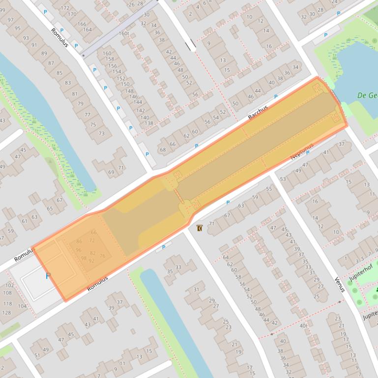 Kaart van postcodegebied 3962LA.