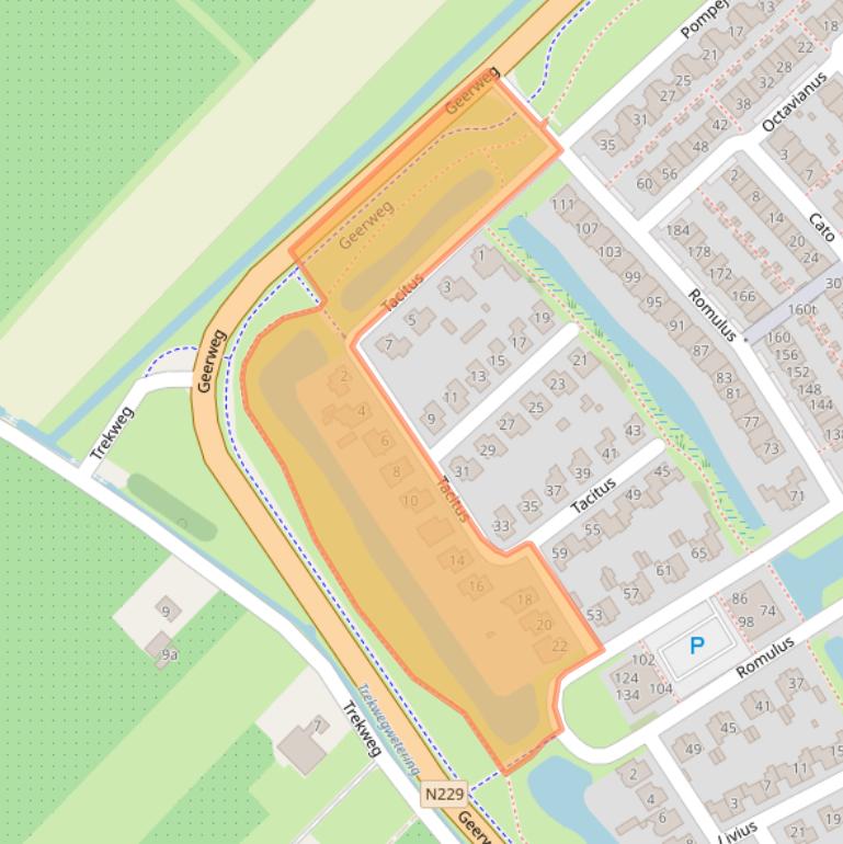 Kaart van postcodegebied 3962LG.