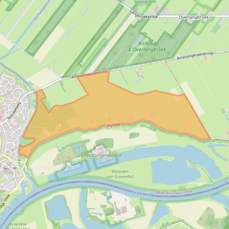 Kaart van postcodegebied 3962MX.