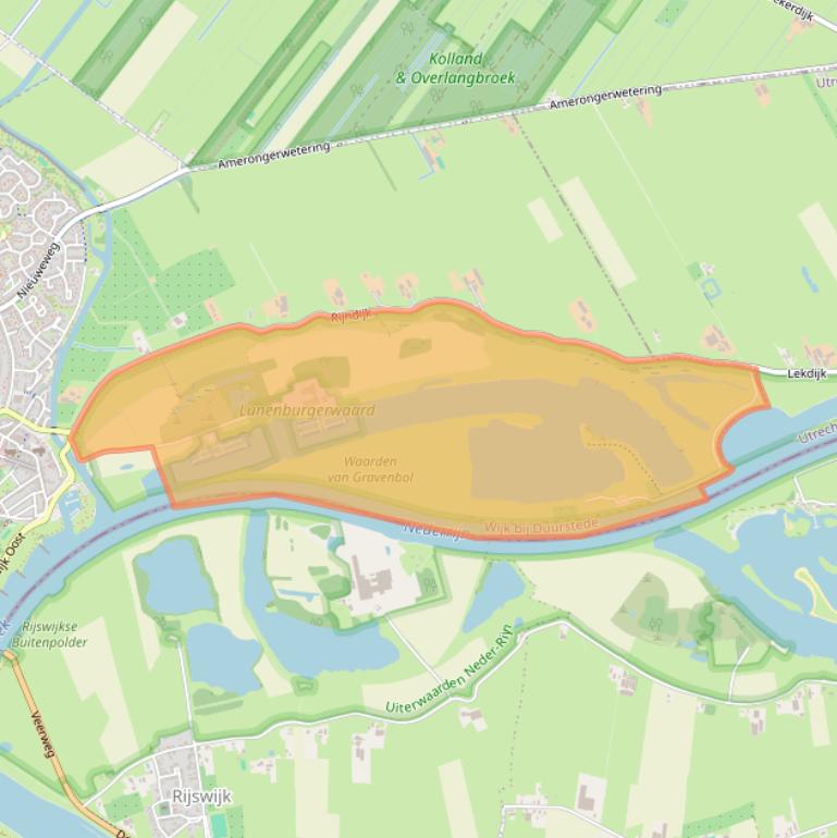 Kaart van postcodegebied 3962MZ.