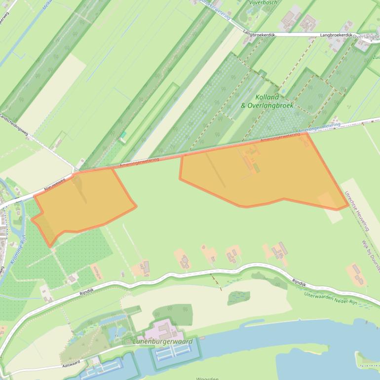 Kaart van postcodegebied 3962RD.