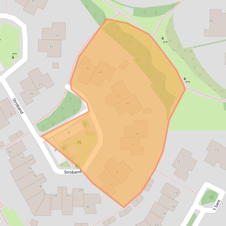 Kaart van postcodegebied 3962TG.