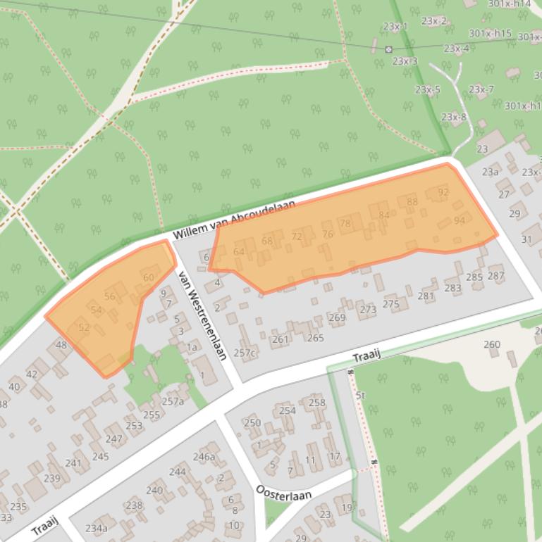 Kaart van postcodegebied 3971AC.