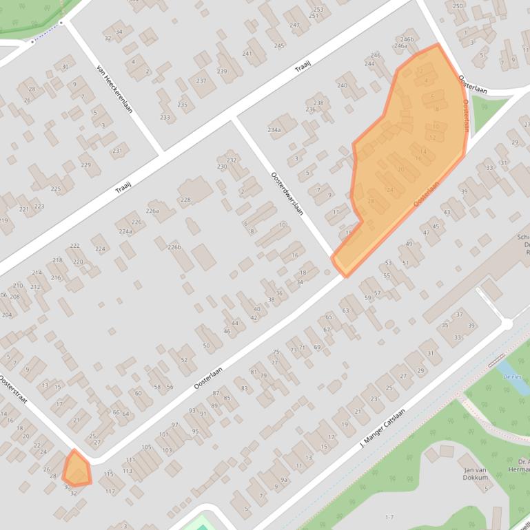 Kaart van postcodegebied 3971AK.