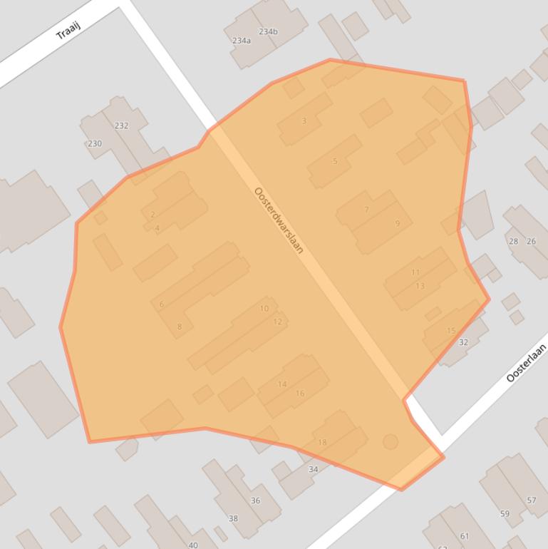 Kaart van postcodegebied 3971AM.