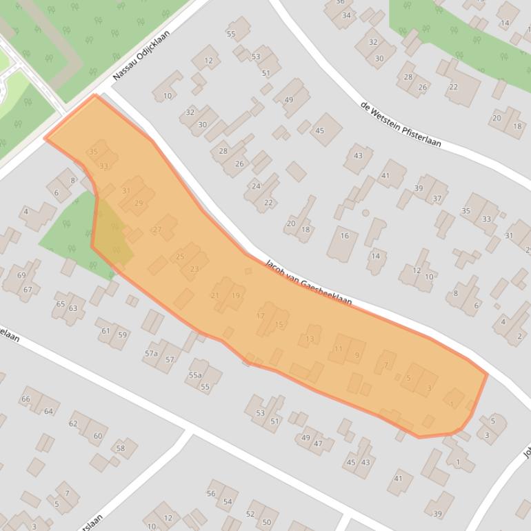 Kaart van postcodegebied 3971BR.