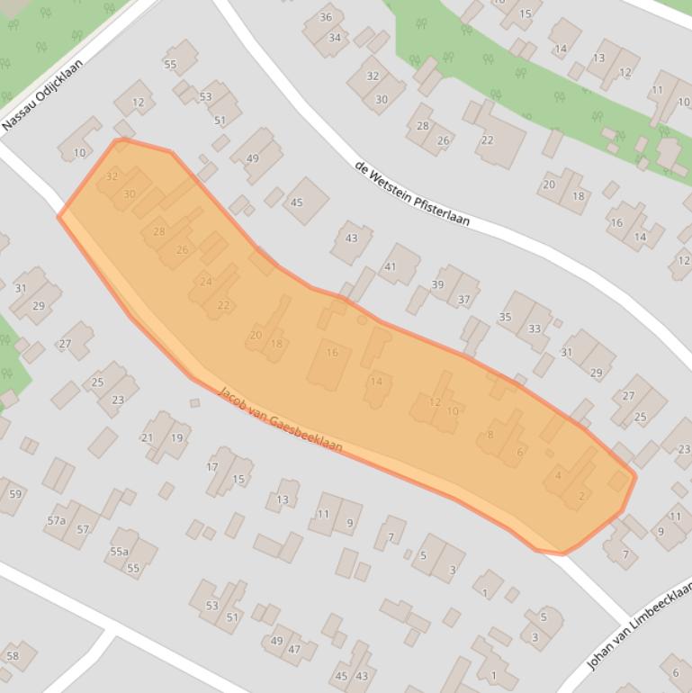 Kaart van postcodegebied 3971BS.