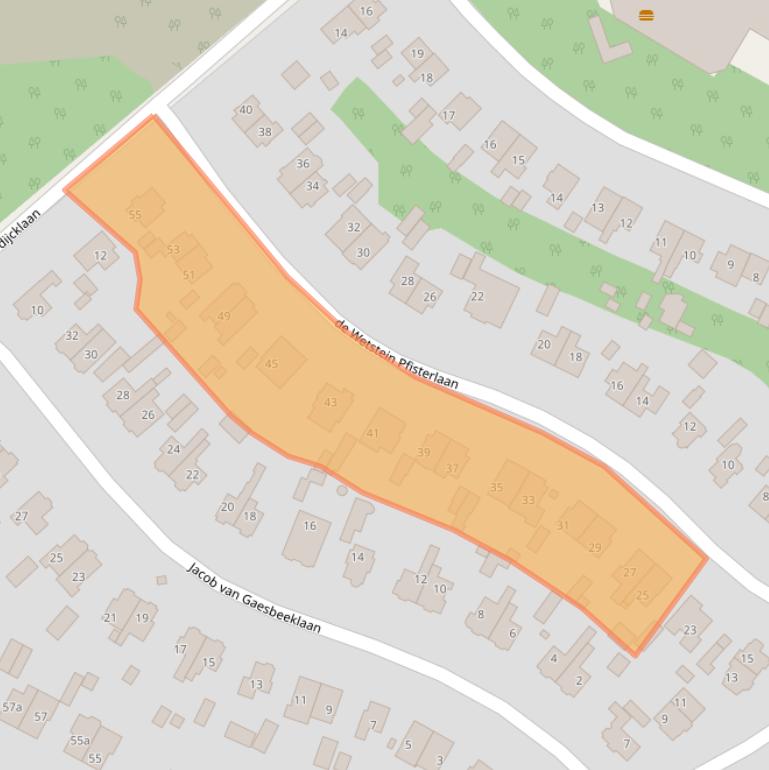 Kaart van postcodegebied 3971BV.