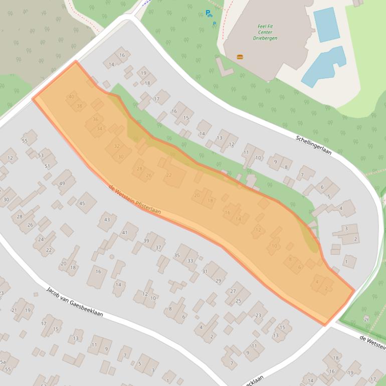 Kaart van postcodegebied 3971BW.