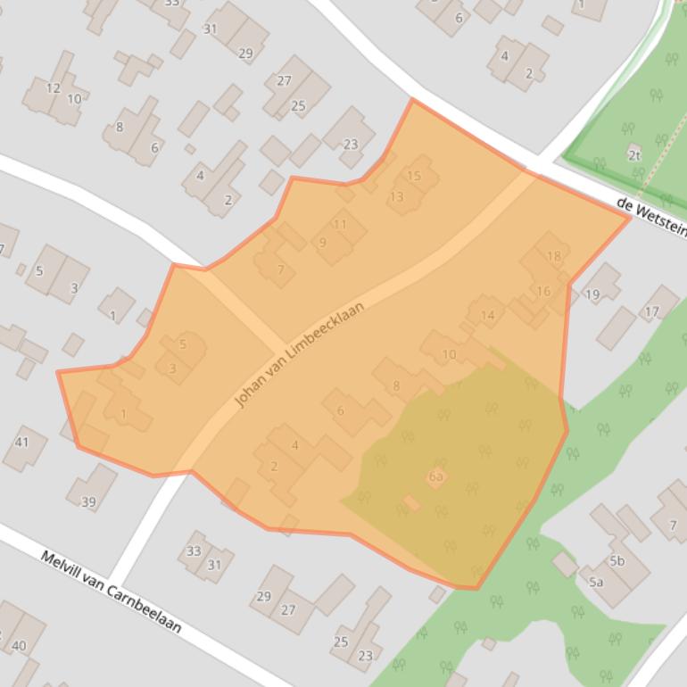 Kaart van postcodegebied 3971BZ.