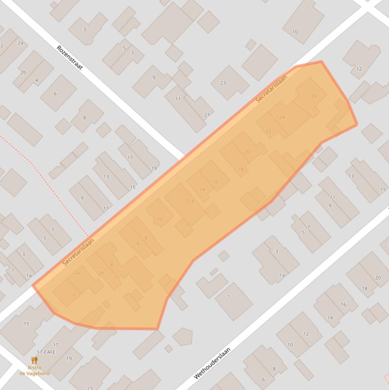 Kaart van postcodegebied 3971CM.