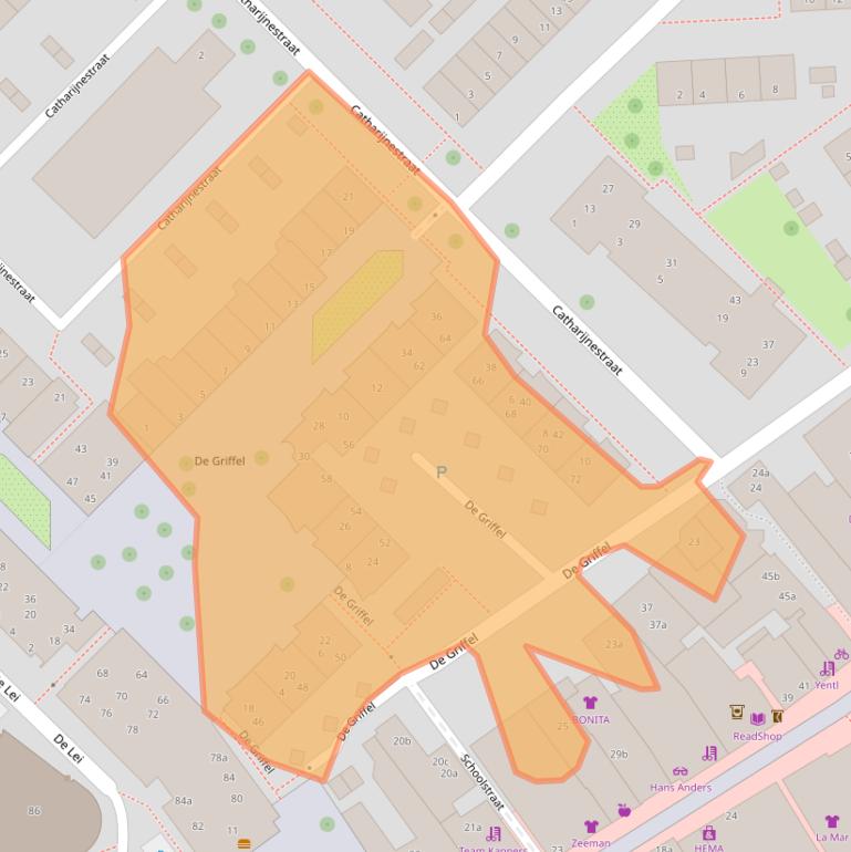 Kaart van postcodegebied 3971CZ.