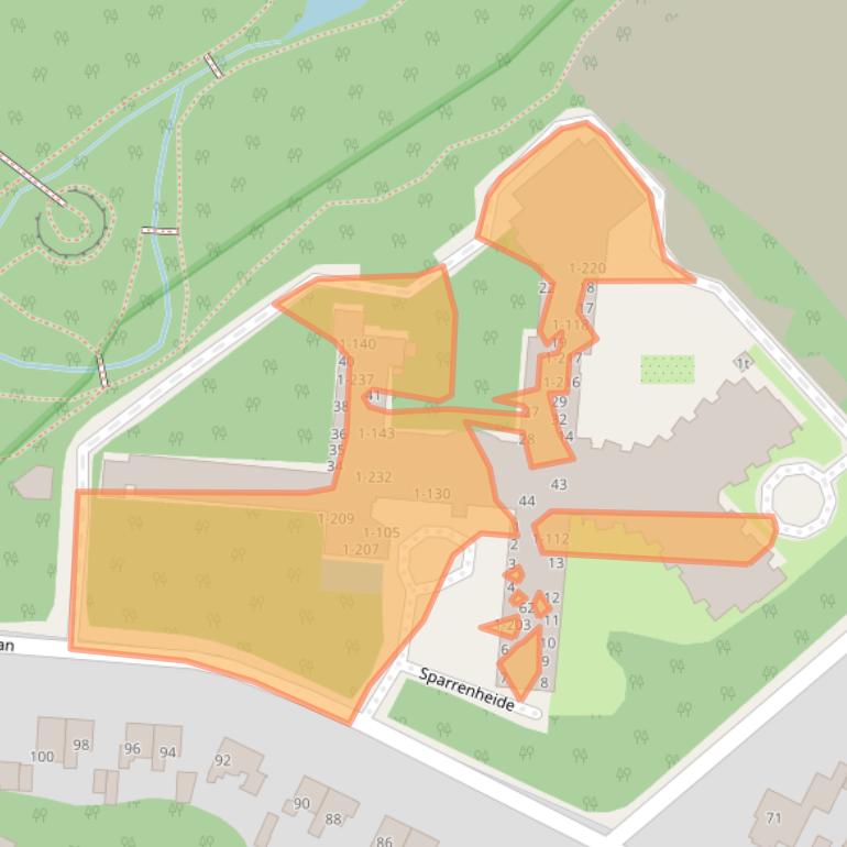Kaart van postcodegebied 3971DA.