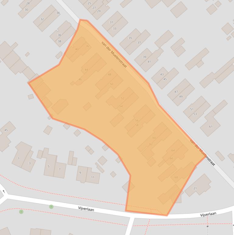 Kaart van postcodegebied 3971ED.