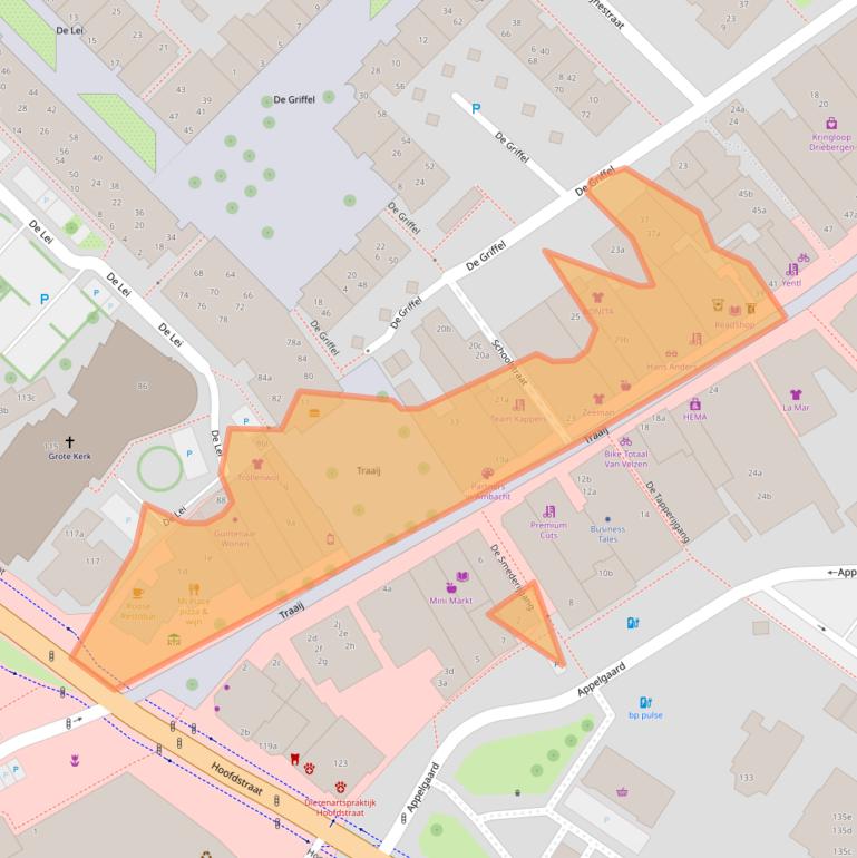 Kaart van postcodegebied 3971GB.