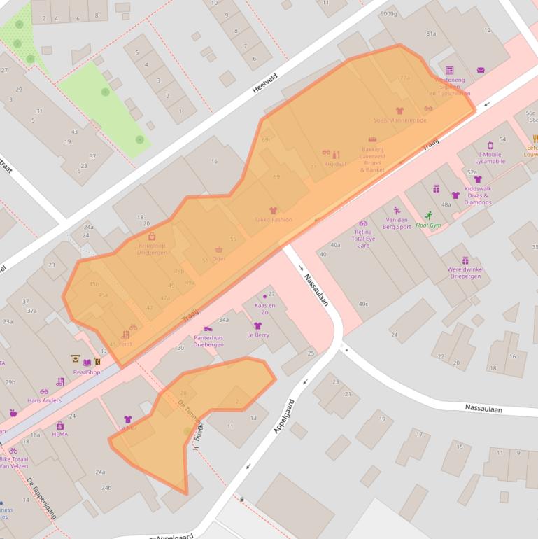 Kaart van postcodegebied 3971GC.