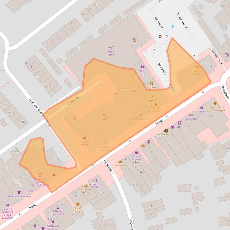 Kaart van postcodegebied 3971GD.