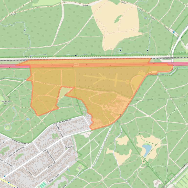 Kaart van postcodegebied 3971GM.