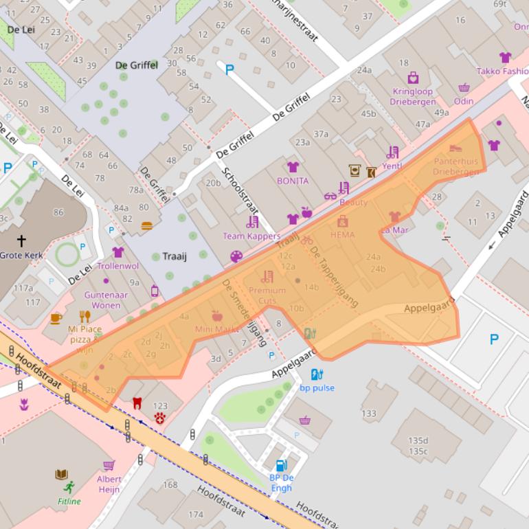 Kaart van postcodegebied 3971GN.