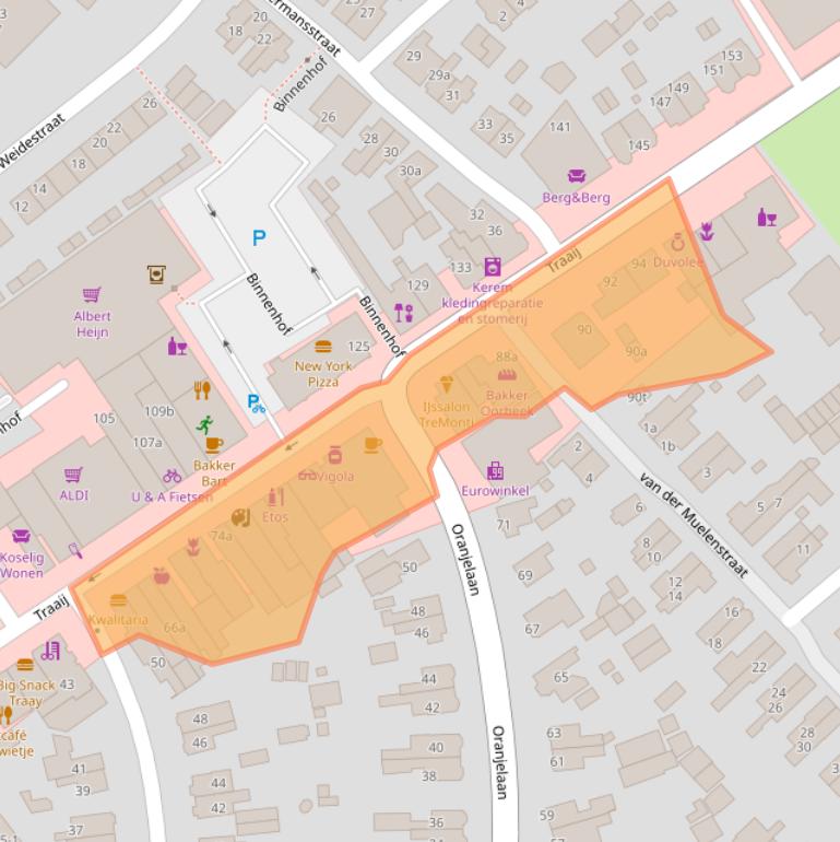 Kaart van postcodegebied 3971GR.