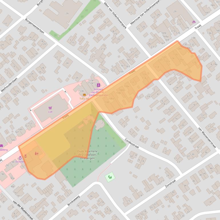 Kaart van postcodegebied 3971GS.