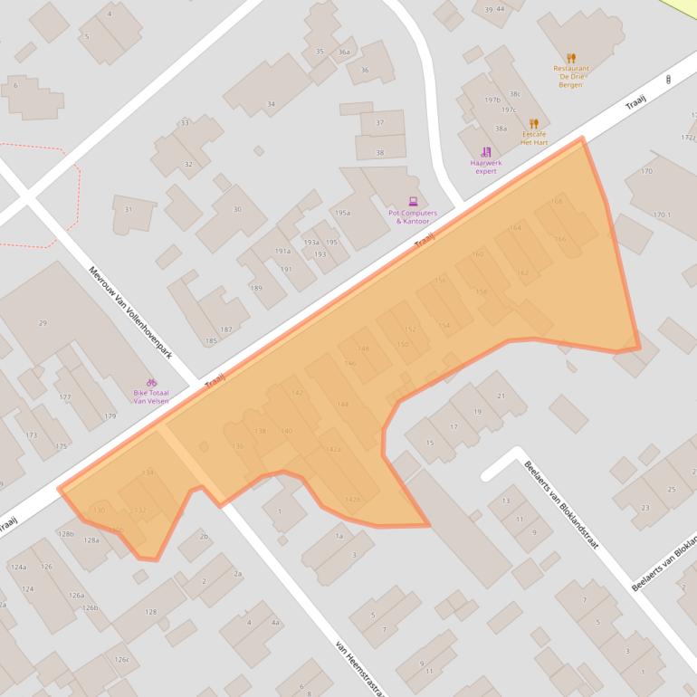 Kaart van postcodegebied 3971GT.