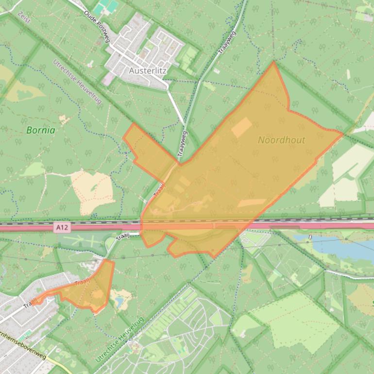 Kaart van postcodegebied 3971GX.