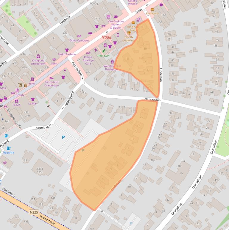 Kaart van postcodegebied 3971HA.