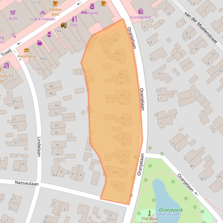 Kaart van postcodegebied 3971HH.