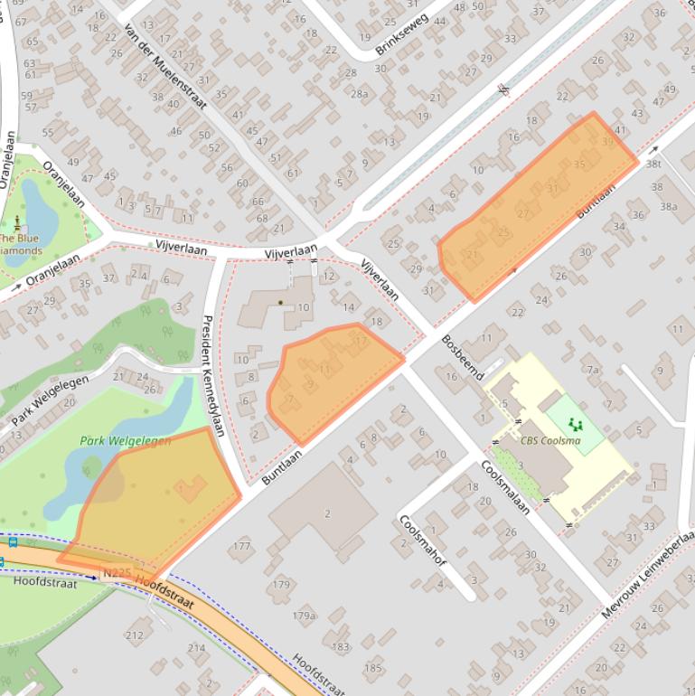 Kaart van postcodegebied 3971JA.