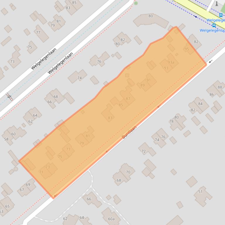 Kaart van postcodegebied 3971JC.