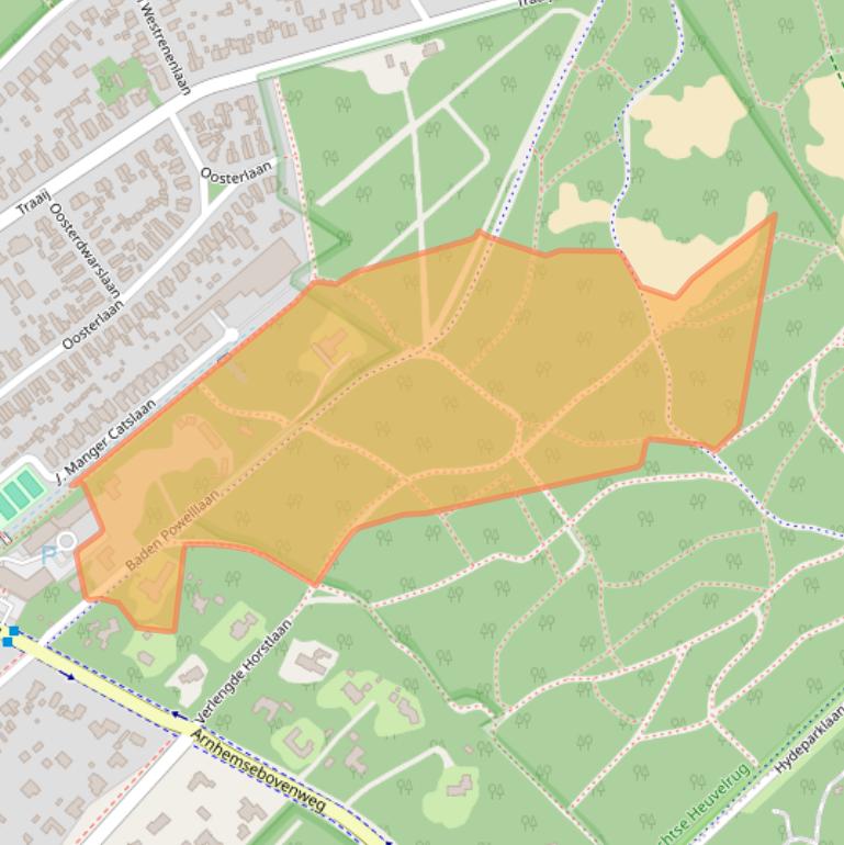 Kaart van postcodegebied 3971JJ.