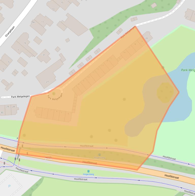 Kaart van postcodegebied 3971KM.