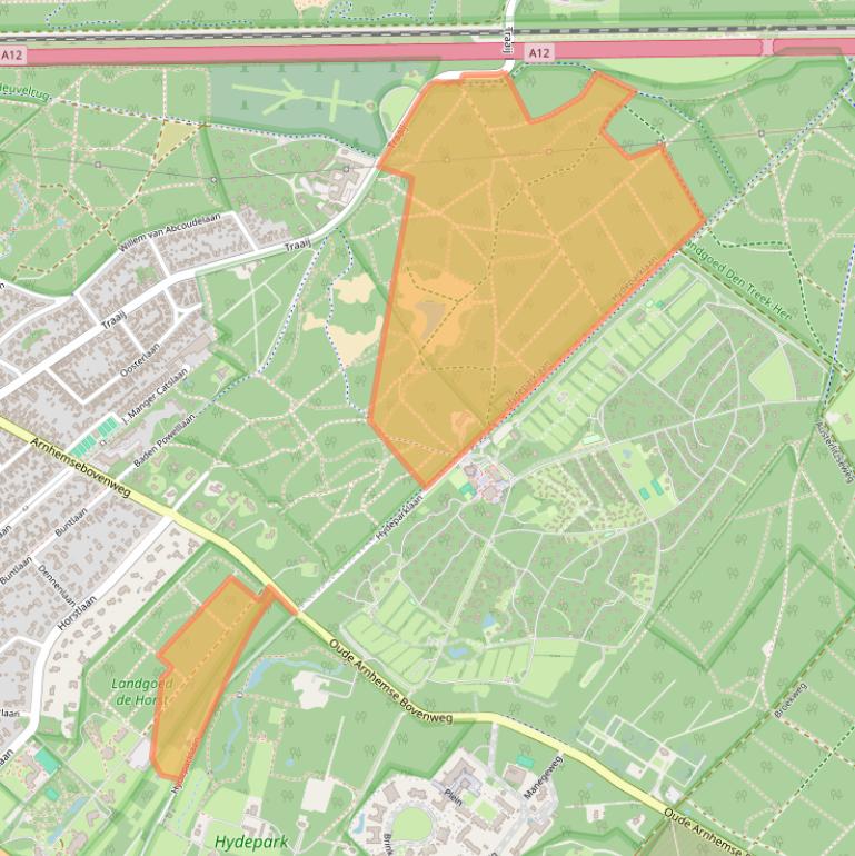 Kaart van postcodegebied 3971KT.