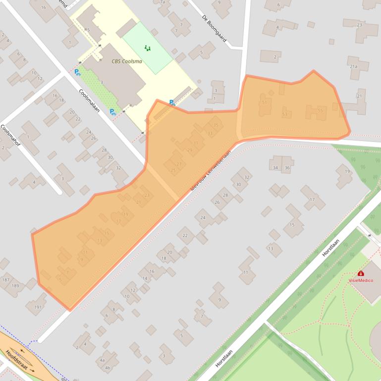 Kaart van postcodegebied 3971KX.