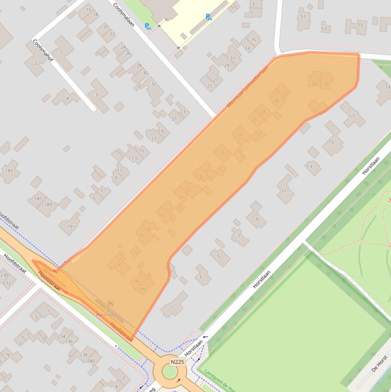 Kaart van postcodegebied 3971KZ.